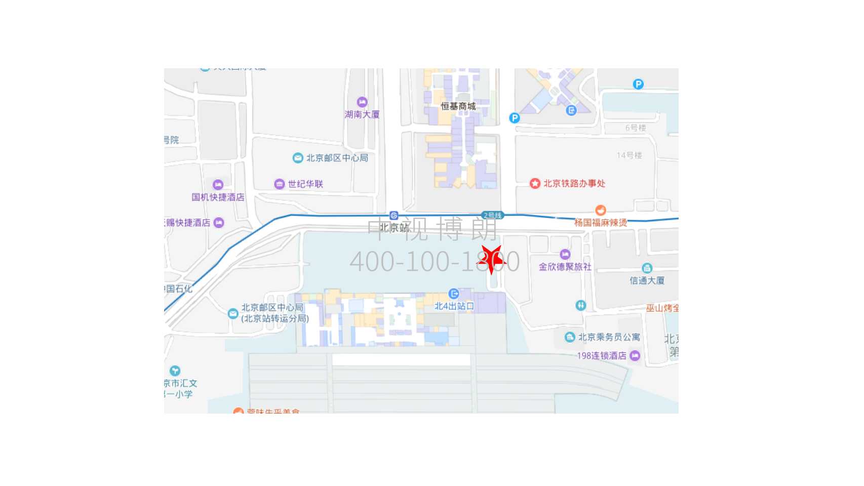 北京站广告-广场东侧LED大屏点位图