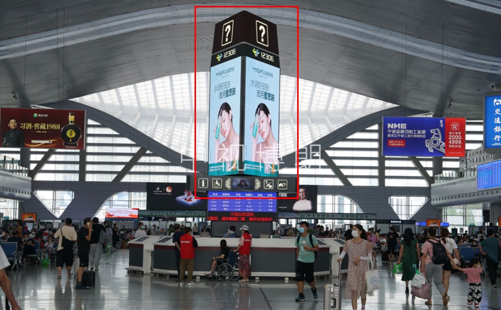 宁波站广告-候车大厅中央LED大屏