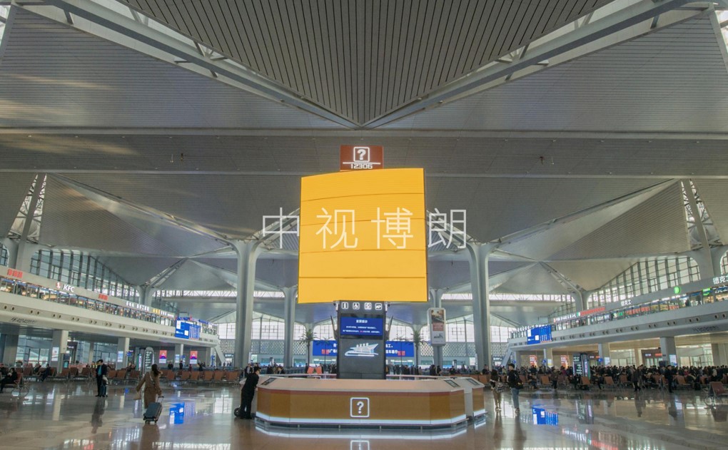 太原南站广告-候车厅中央LED旋转屏